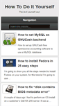 Mobile Screenshot of howtodoityourself.org